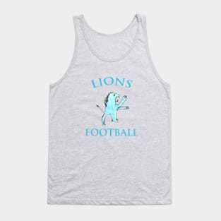 Detroit Lions Football Drawing Tank Top